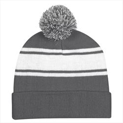 Gray with White Stripes